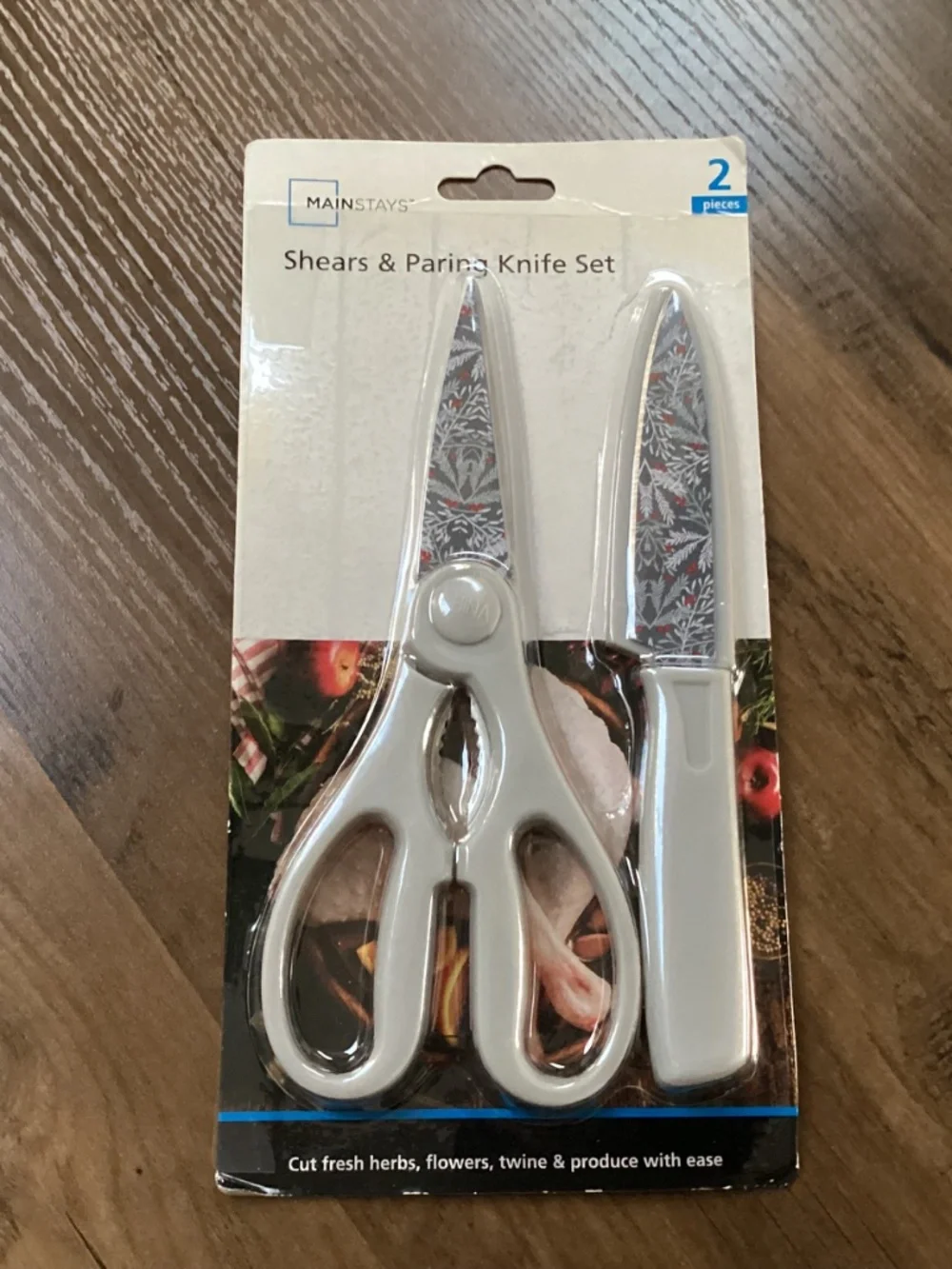 Mainstays Shears & Paring Knife Set NEW